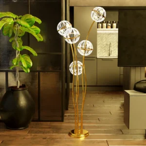 استند زمرد پنج شعله با حباب برلیان کد 1415